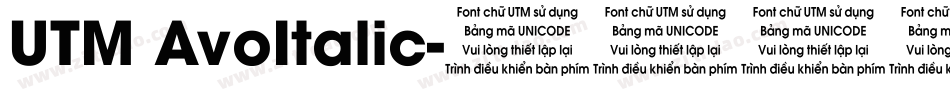 UTM AvoItalic字体转换